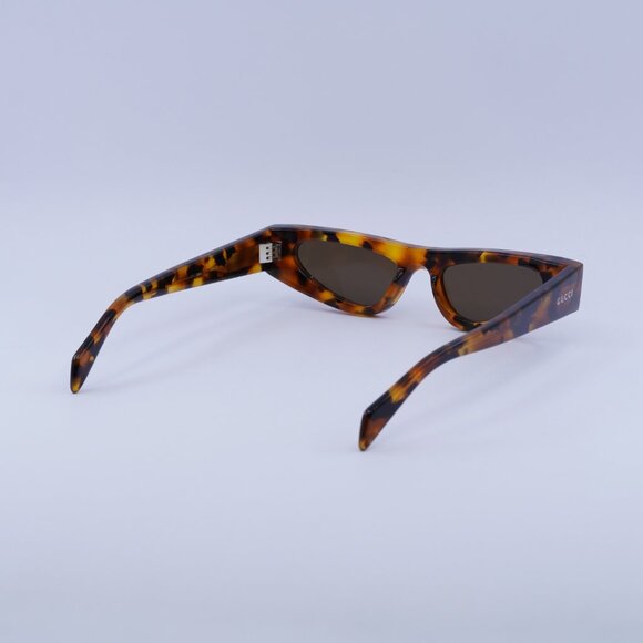 Gucci GG1779S 004 Sunglasses Brown Havana Cat Eye Frame, Brown Lenses main image 9